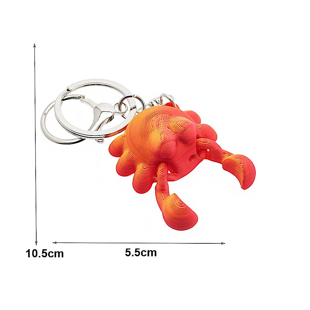 Fidget Sensory Crab Keychain