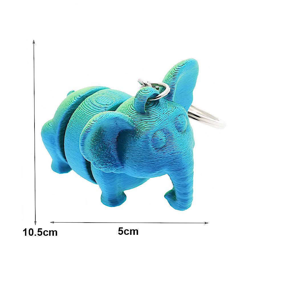 Fidget Sensory Elephant Keychain