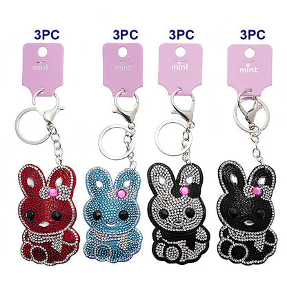 Rhinestone Darling Rabbit Keychain