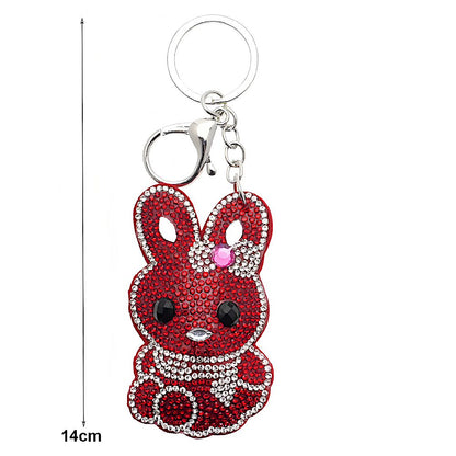 Rhinestone Darling Rabbit Keychain