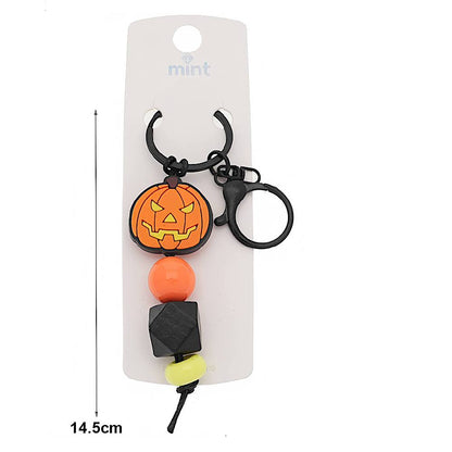 Halloween Bead Charm Keychain