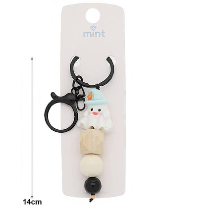 Halloween Bead Charm Keychain