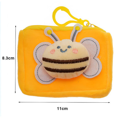 Chubby Honeybee Keychain Pouch