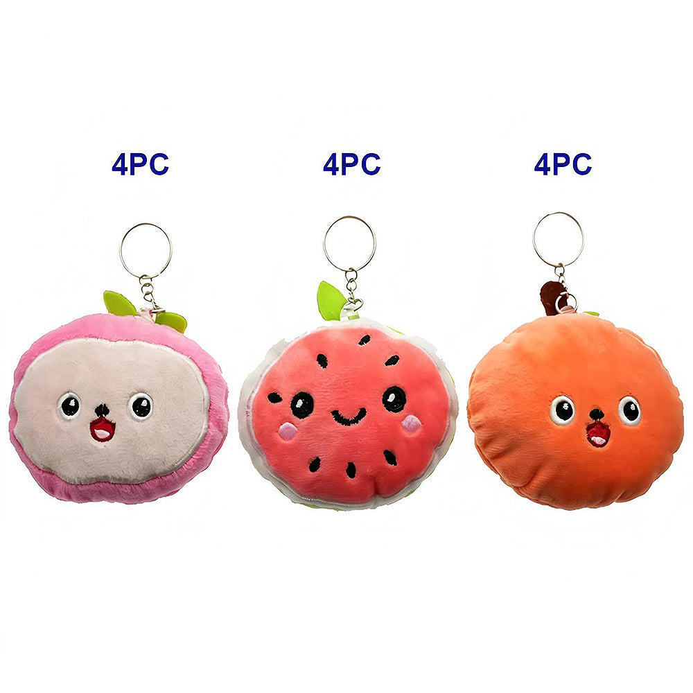 Cute Fruit Plushie Keychain
