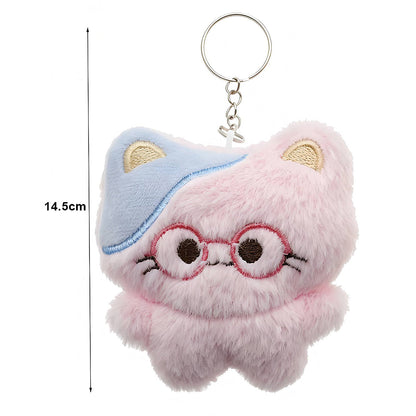Cute Cat Plushie Keychain