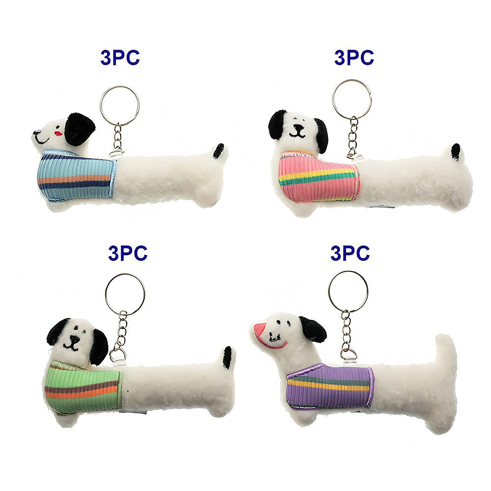 Cute Dachshund In Sweater Plushie Keychain