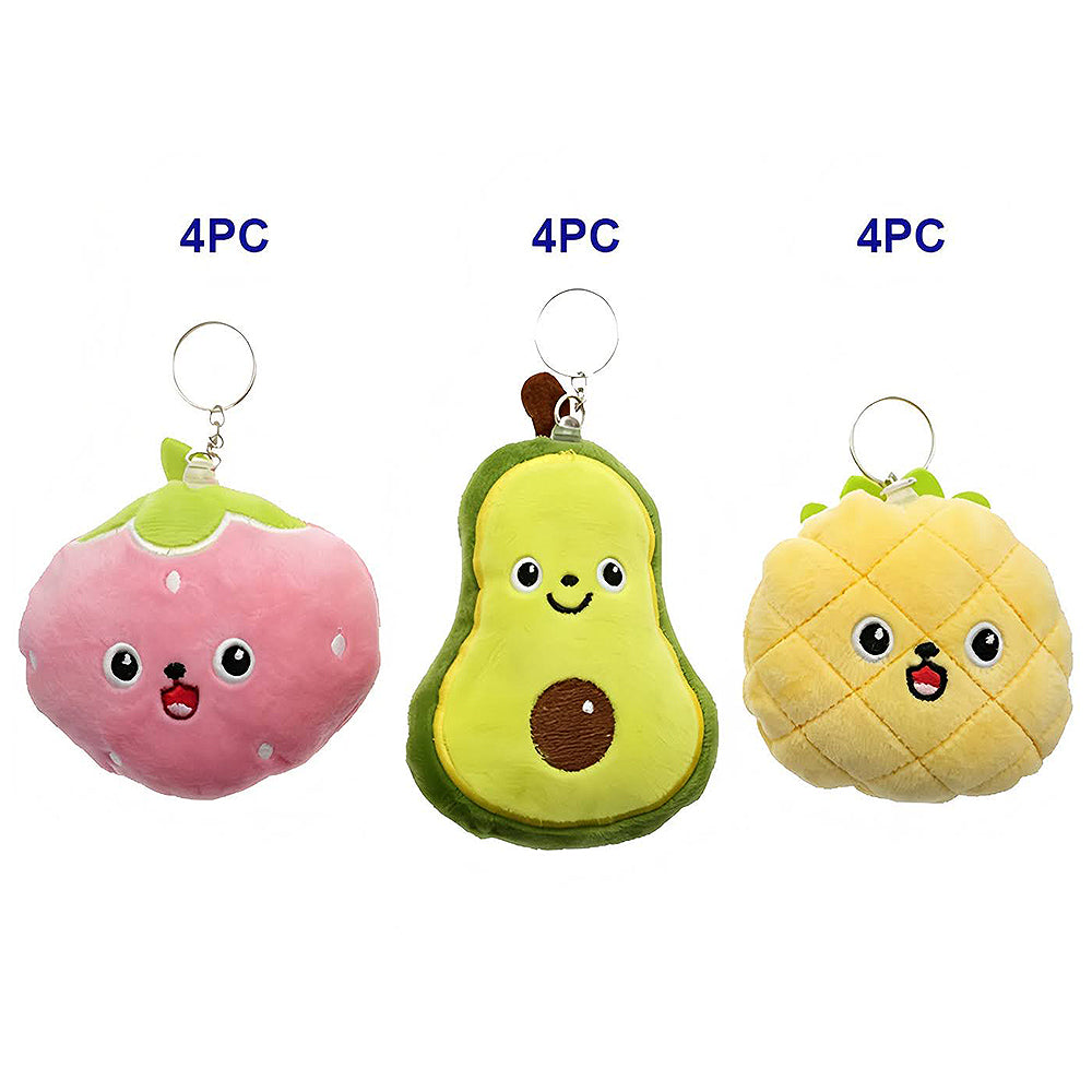Cute Fruits Plushie Keychain