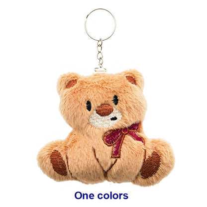 Cute Teddy Bear Plushie Keychain