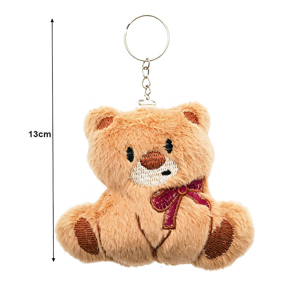 Cute Teddy Bear Plushie Keychain