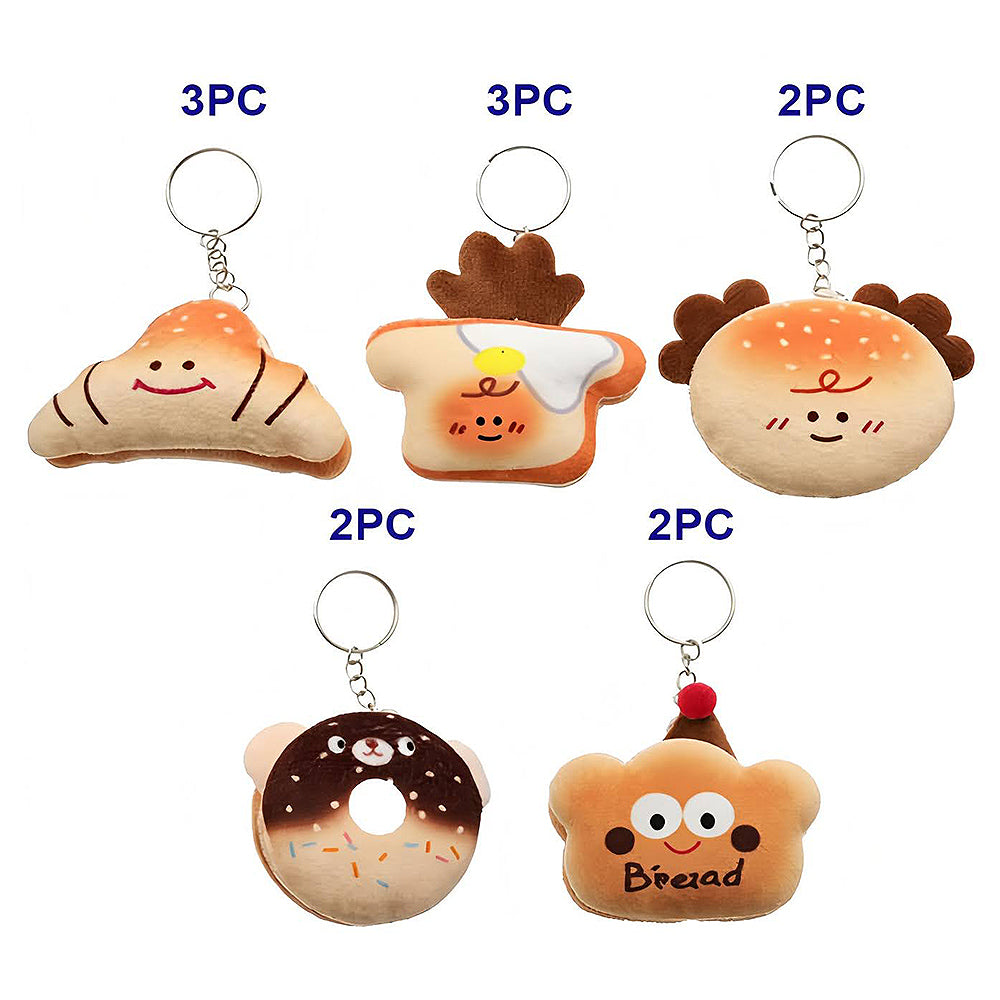 Cute Pastries Plushie Keychain