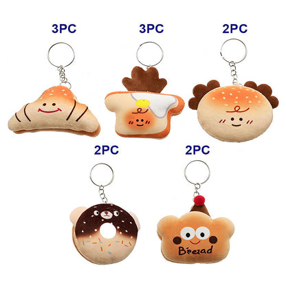 Cute Pastries Plushie Keychain