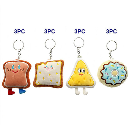 Cute Pastries Plushie Keychain