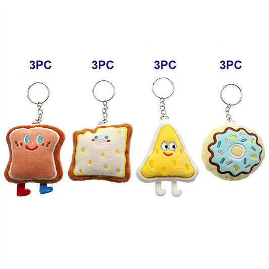 Cute Pastries Plushie Keychain