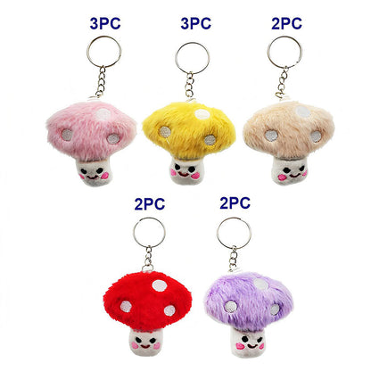 Cute Mushroom Plushie Keychain