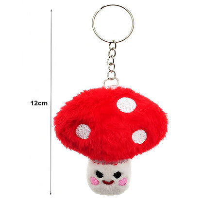 Cute Mushroom Plushie Keychain