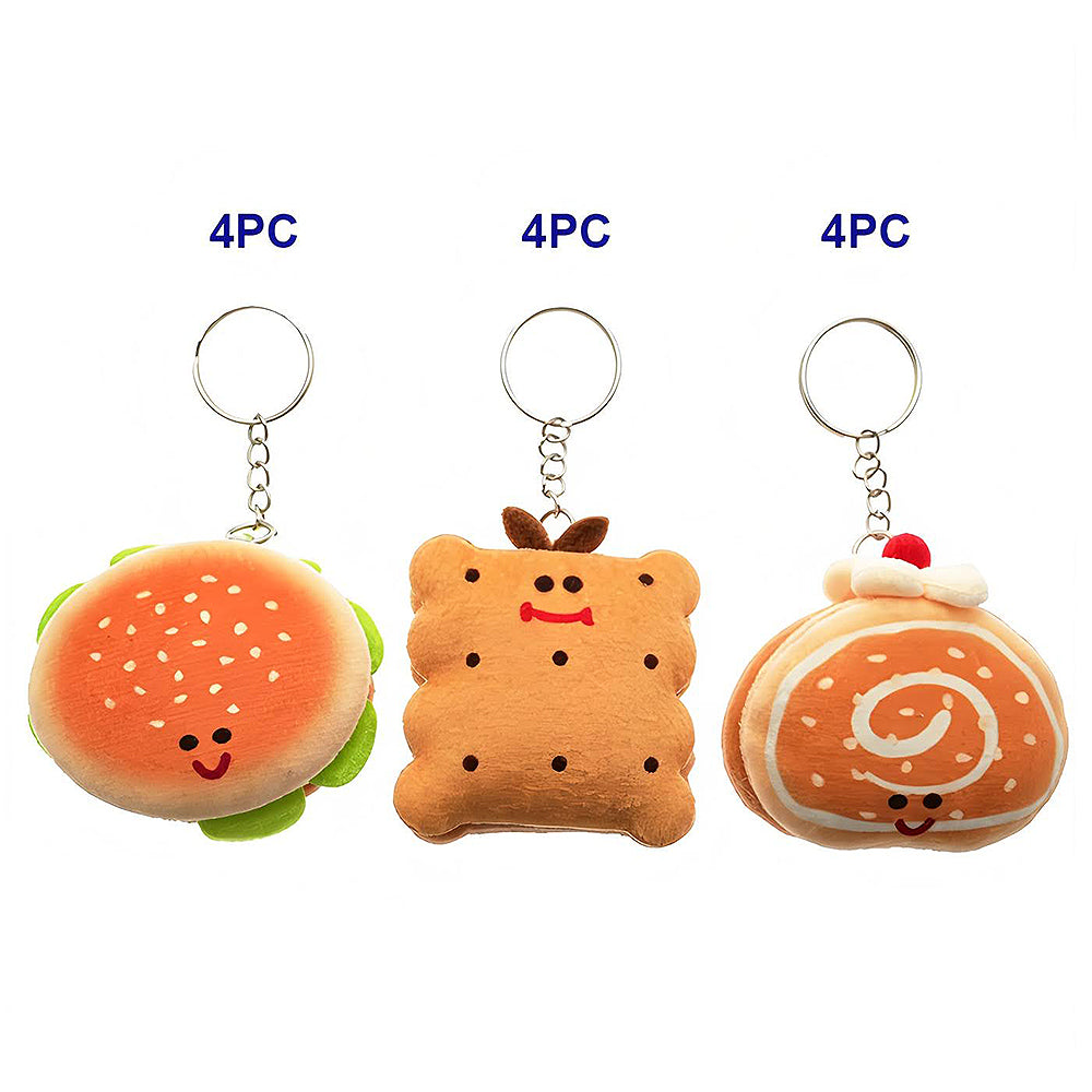 Cute Assorted Bread Plushie Keychain