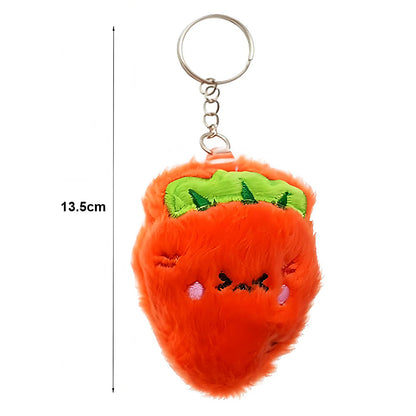 Cute Vegetables Plushie Keychain