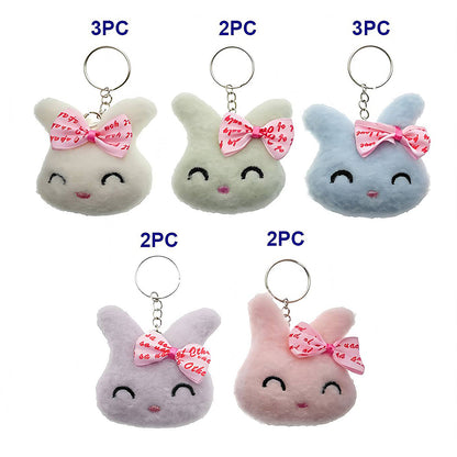 Cute Bunny Rabbit Plushie Keychain