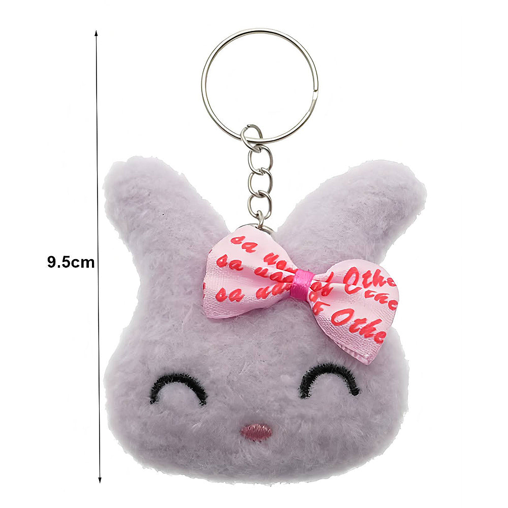 Cute Bunny Rabbit Plushie Keychain