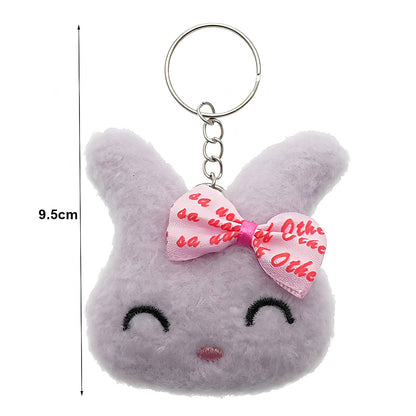 Cute Bunny Rabbit Plushie Keychain