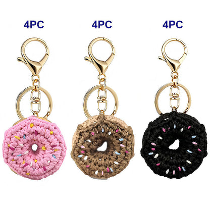 Crochet Donut Keychain