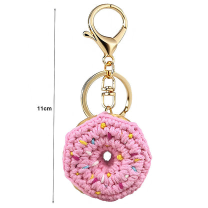 Crochet Donut Keychain