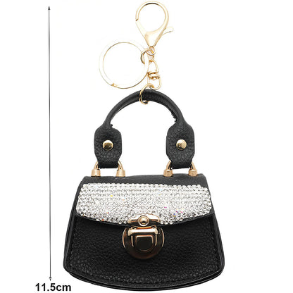 Rhinestone Mini Coin Purse Keychain