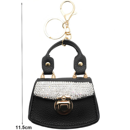 Rhinestone Mini Coin Purse Keychain
