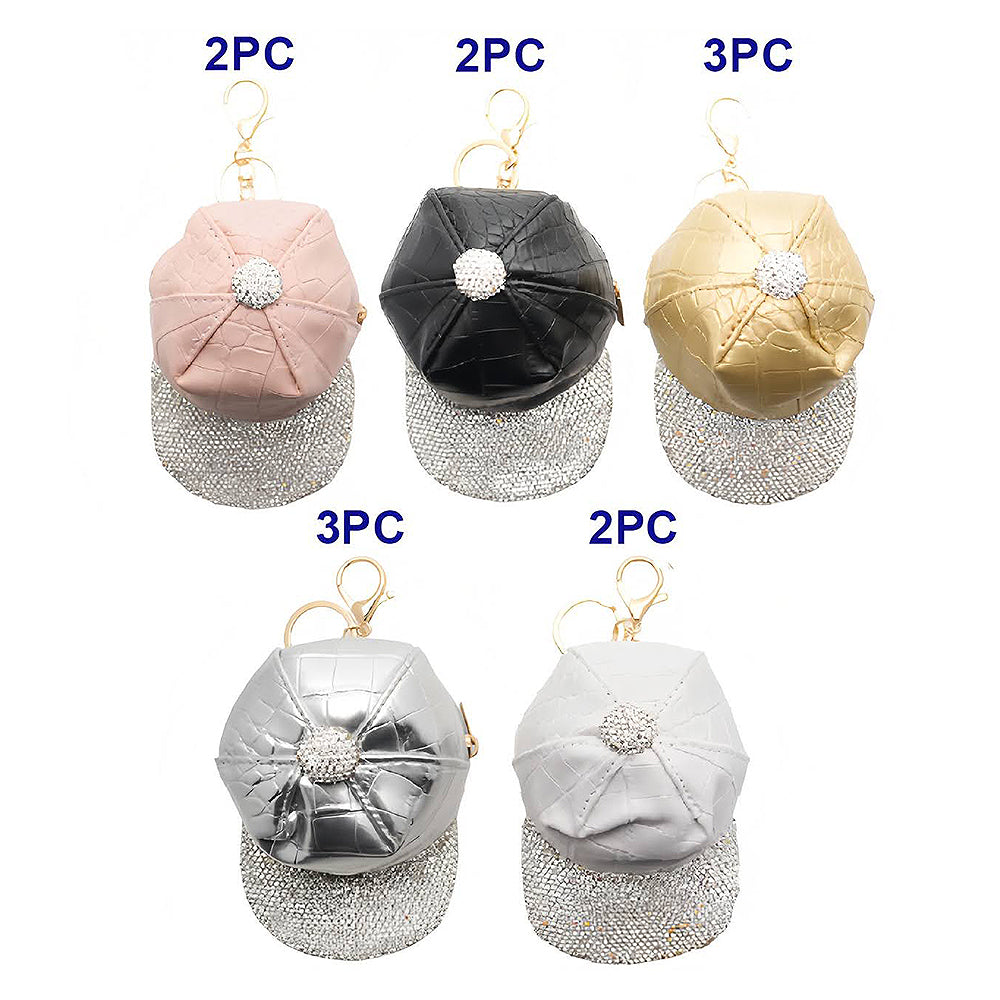 Rhinestone Hat Keychain
