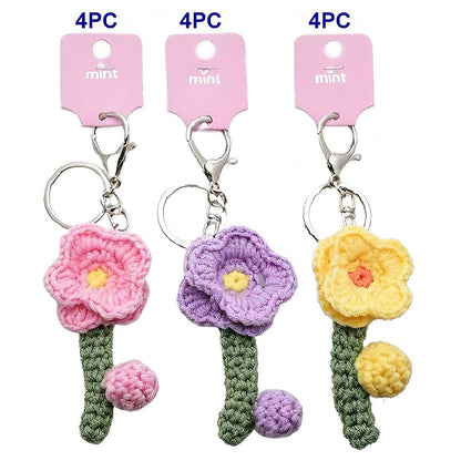 Crochet Flower Keychain