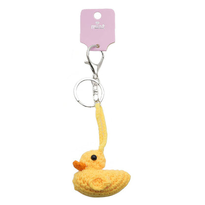 Crochet Dangling Duckling Keychain