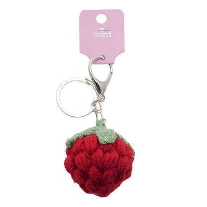 Crochet Berry Keychain