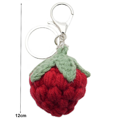 Crochet Berry Keychain