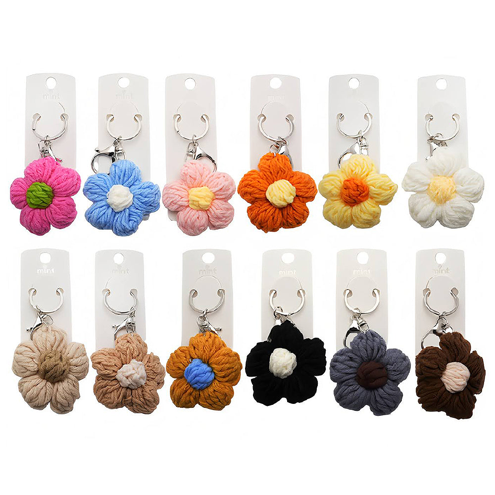Crochet Flower Keychain
