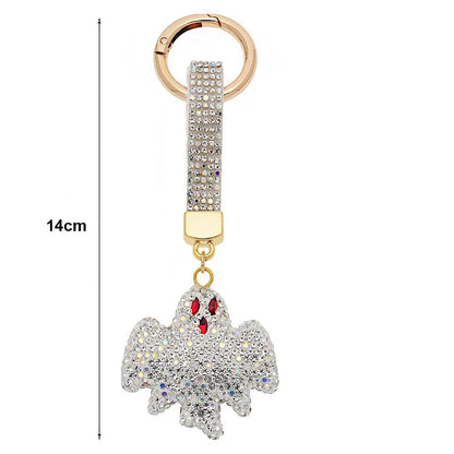 Halloween Pavé Rhinestone Ghost Keychain