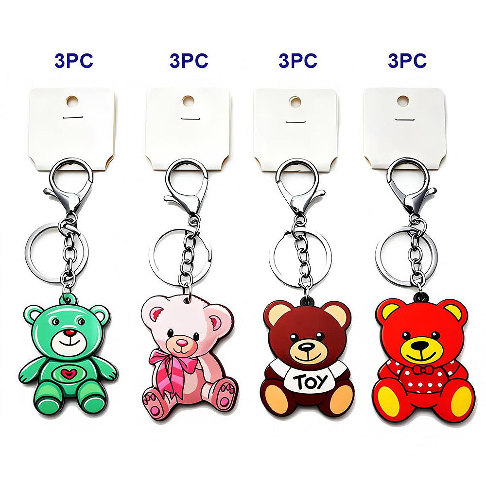 Assorted Teddy Bear Keychains