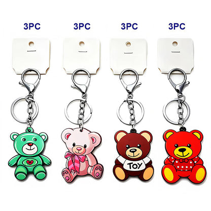 Assorted Teddy Bear Keychains
