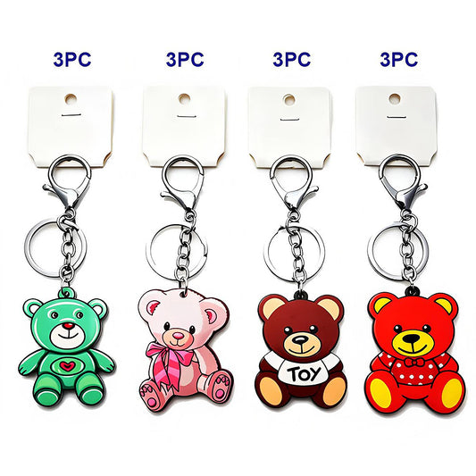 Assorted Teddy Bear Keychains