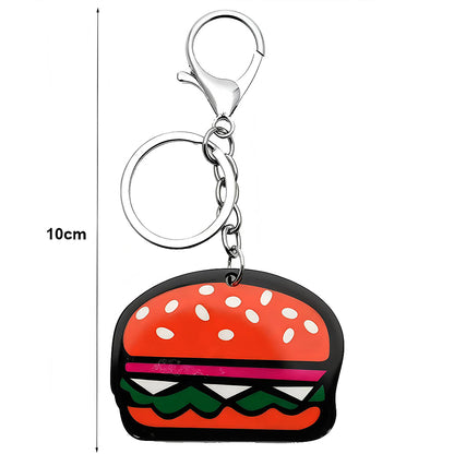 Assorted Fast Foods Keychain