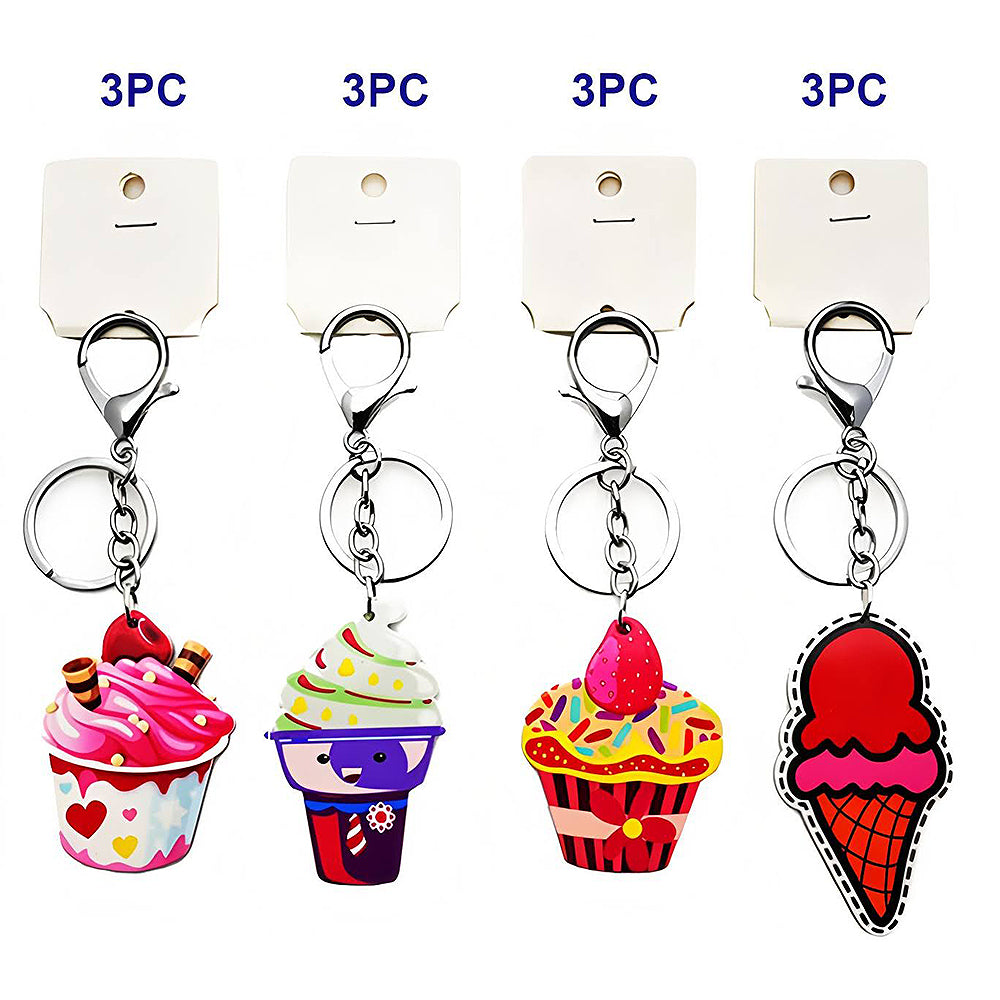 Assorted Desserts Keychain