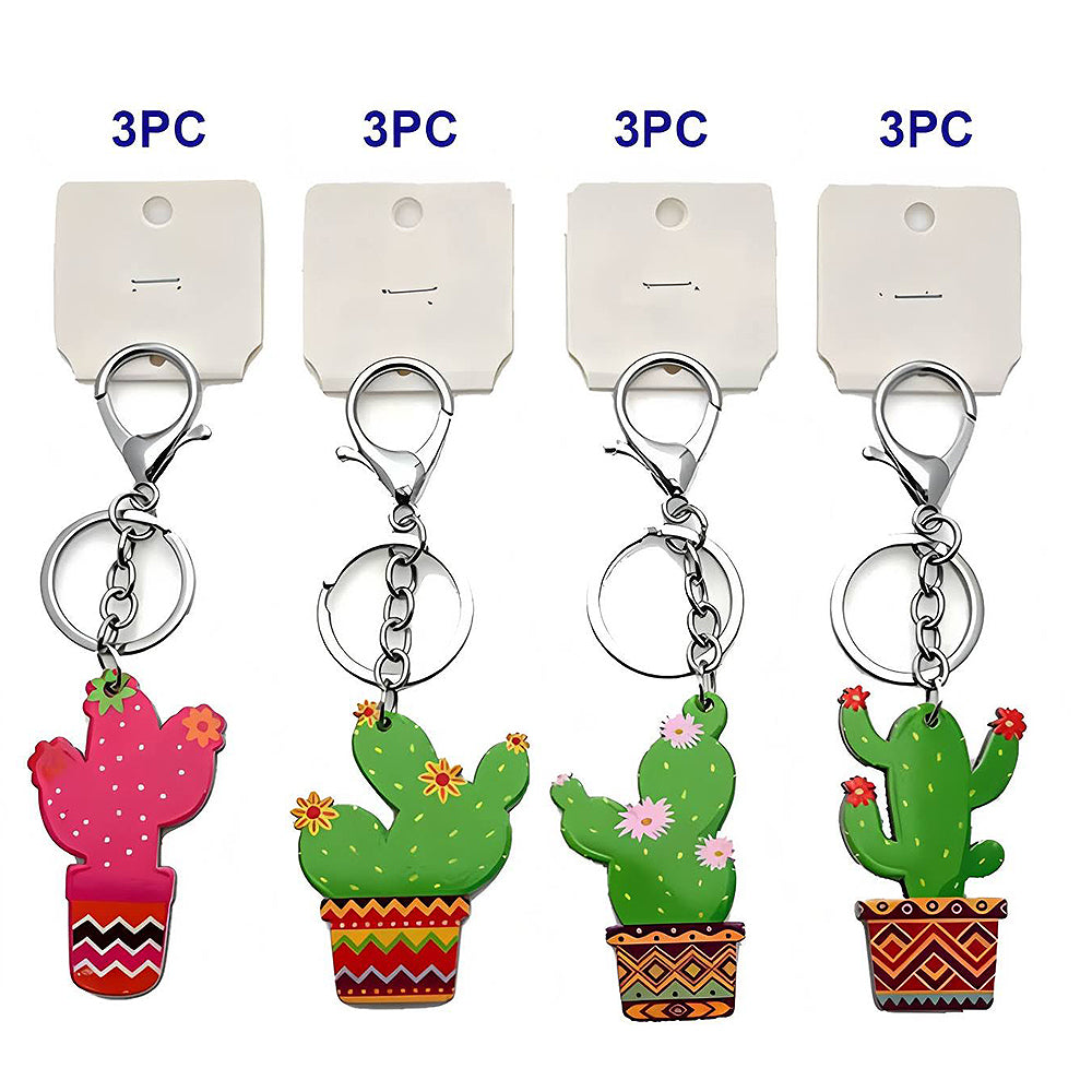 Assorted Cacti Keychain