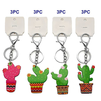Assorted Cacti Keychain