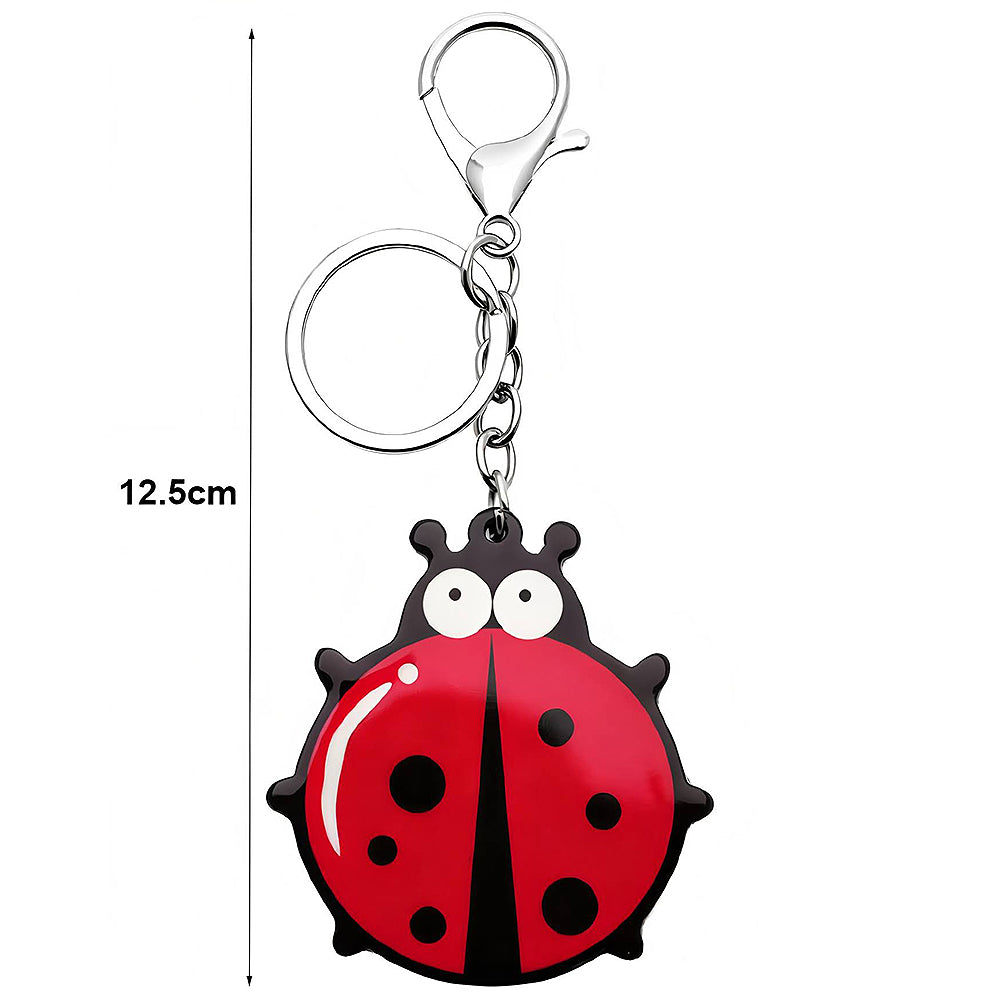 Wide-Eyed Lady Bug Keychain