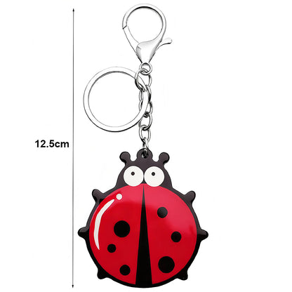 Wide-Eyed Lady Bug Keychain