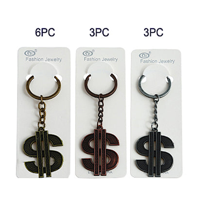 JK26823-Casting Metal Dollar Sign Keychain