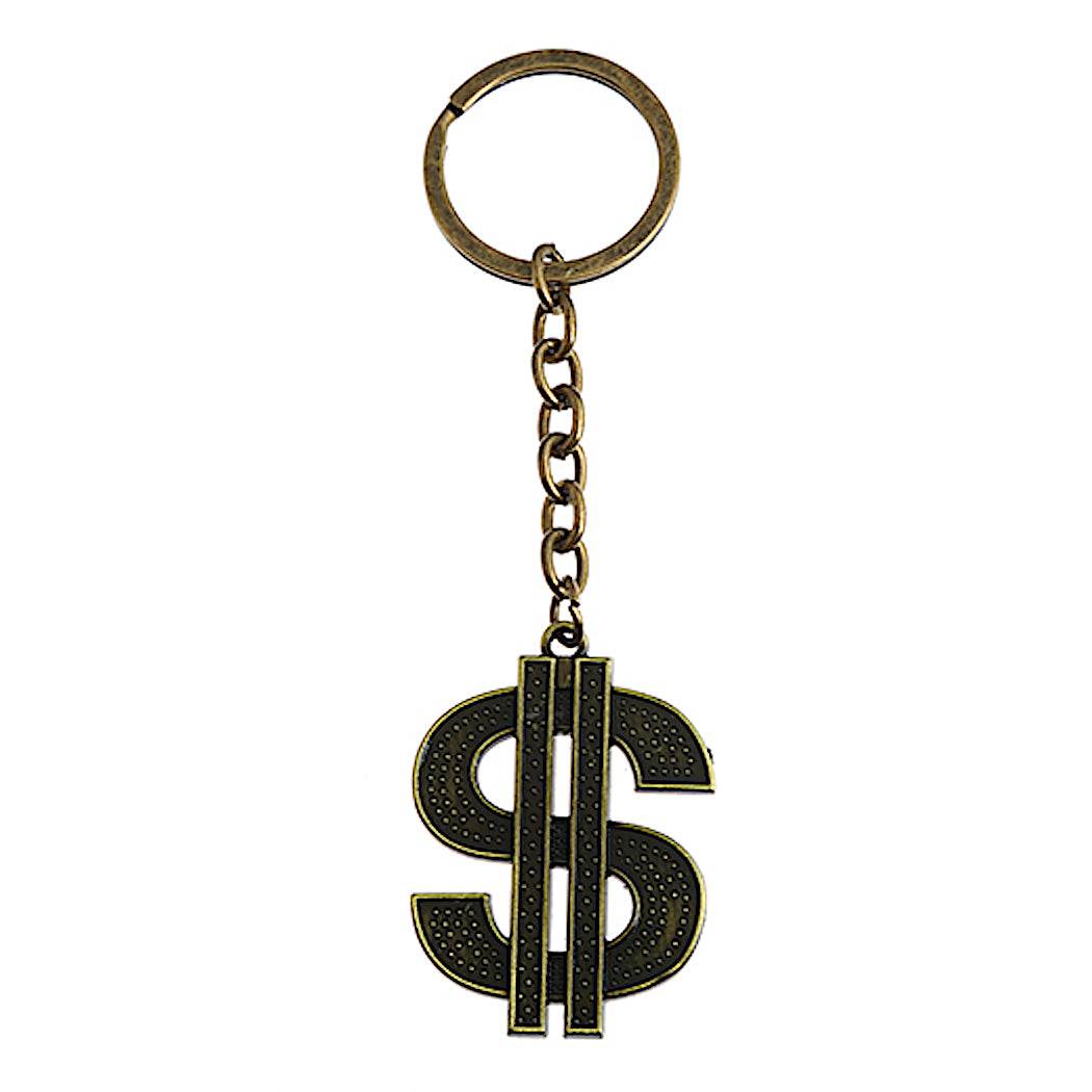 JK26823 - Casting Metal Dollar Sign Keychain