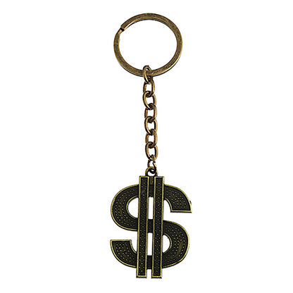 JK26823-Casting Metal Dollar Sign Keychain