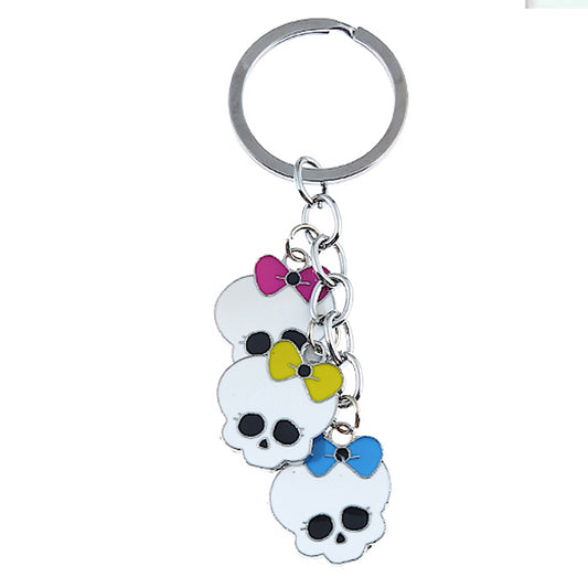 JK27292 - Enamel Skull Keychain