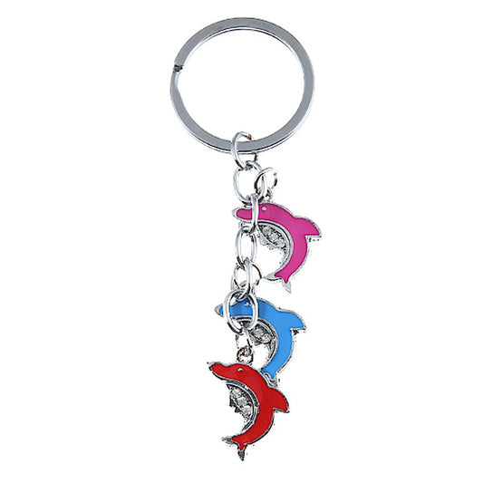 JK27293 - Enamel Dolphin Keychain