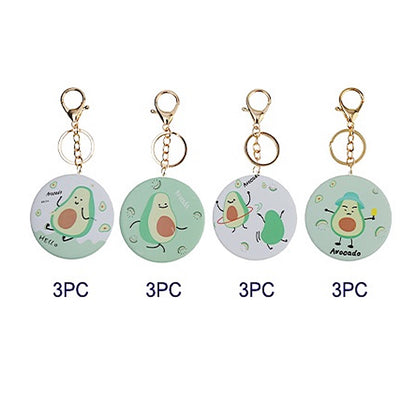 JK38392-Avocado Mirror Keychain